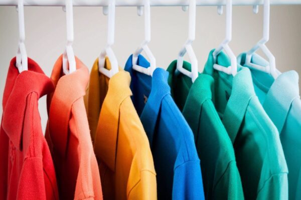 T Shirts in Multiple colors hanging